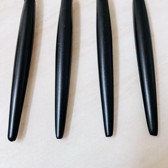 Vintage Bloomfield Japan Stainless Synthetic Black Handle Cocktail Fork 7" Long - Picture 5 of 8